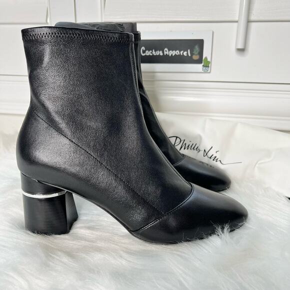 New Women’s 3.1 Phillip Lim Leather Ankle Boots Size 9.5 (40EU) - Picture 3 of 9